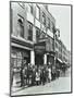 Crowd Outside the Russian Vapour Baths, Brick Lane, Stepney, London, 1904-null-Mounted Premium Photographic Print