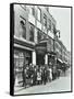 Crowd Outside the Russian Vapour Baths, Brick Lane, Stepney, London, 1904-null-Framed Stretched Canvas