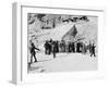 Crowd outside Tutankhamun's tomb, Valley of the Kings, Egypt, 1922-Harry Burton-Framed Photographic Print