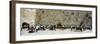 Crowd Praying in Front of a Stone Wall, Wailing Wall, Jerusalem, Israel-null-Framed Photographic Print