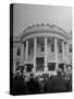 Crowd Standing Outside White House During Inauguration of President Franklin D. Roosevelt-null-Stretched Canvas