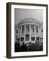 Crowd Standing Outside White House During Inauguration of President Franklin D. Roosevelt-null-Framed Photographic Print