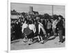 Crowd Watching Girls Performing Traditional Irish Dancing at Killybegs County Donegal Ireland-null-Framed Photographic Print