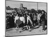 Crowd Watching Girls Performing Traditional Irish Dancing at Killybegs County Donegal Ireland-null-Mounted Photographic Print