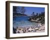 Crowded Beach at Portinatx, Ibiza, Baleares, (Spain)-J Lightfoot-Framed Photographic Print