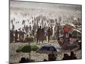 Crowded Beach Scene, Copacabana, Rio De Janeiro, Brazil, South America-Purcell-Holmes-Mounted Photographic Print