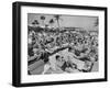 Crowded Beach-null-Framed Photographic Print