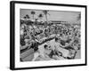 Crowded Beach-null-Framed Photographic Print