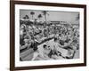 Crowded Beach-null-Framed Photographic Print