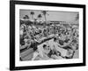 Crowded Beach-null-Framed Photographic Print