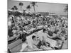 Crowded Beach-null-Mounted Photographic Print