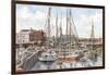 Crowded Dock-Stanton Manolakas-Framed Giclee Print