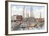 Crowded Dock-Stanton Manolakas-Framed Giclee Print