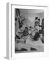 Crowded Living Quarters of Japanese American Family Interned in a Relocation Camp-Hansel Mieth-Framed Photographic Print