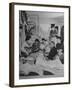 Crowded Living Quarters of Japanese American Family Interned in a Relocation Camp-Hansel Mieth-Framed Photographic Print