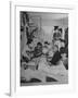 Crowded Living Quarters of Japanese American Family Interned in a Relocation Camp-Hansel Mieth-Framed Photographic Print