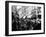 Crowded Parisan Street, Prob. Rue Mouffetard, Filled with Small Shops and Many Shoppers-Alfred Eisenstaedt-Framed Photographic Print