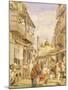 Crowded Street Scene in Lahore, India-William Carpenter-Mounted Giclee Print