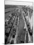 Crowded Yard Filled with Freight Cars-Peter Stackpole-Mounted Photographic Print