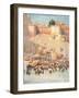 Crowds at Benares, India-null-Framed Art Print