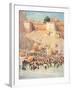 Crowds at Benares, India-null-Framed Art Print