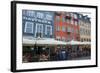 Crowds at Cafes and Restaurants, Nyhavn, Copenhagen, Denmark-Inger Hogstrom-Framed Photographic Print