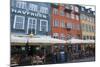 Crowds at Cafes and Restaurants, Nyhavn, Copenhagen, Denmark-Inger Hogstrom-Mounted Photographic Print