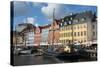 Crowds at Cafes and Restaurants, Nyhavn, Copenhagen, Denmark-Inger Hogstrom-Stretched Canvas