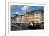 Crowds at Cafes and Restaurants, Nyhavn, Copenhagen, Denmark-Inger Hogstrom-Framed Photographic Print