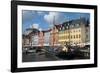 Crowds at Cafes and Restaurants, Nyhavn, Copenhagen, Denmark-Inger Hogstrom-Framed Photographic Print