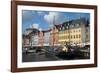 Crowds at Cafes and Restaurants, Nyhavn, Copenhagen, Denmark-Inger Hogstrom-Framed Photographic Print