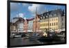 Crowds at Cafes and Restaurants, Nyhavn, Copenhagen, Denmark-Inger Hogstrom-Framed Photographic Print