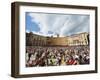 Crowds at El Palio Horse Race Festival, Piazza Del Campo, Siena, Tuscany, Italy, Europe-Christian Kober-Framed Photographic Print