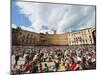 Crowds at El Palio Horse Race Festival, Piazza Del Campo, Siena, Tuscany, Italy, Europe-Christian Kober-Mounted Photographic Print
