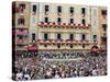 Crowds at El Palio Horse Race Festival, Piazza Del Campo, Siena, Tuscany, Italy, Europe-Christian Kober-Stretched Canvas