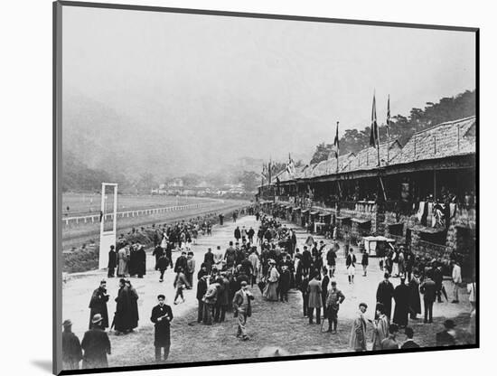 Crowds at Hong Kong Racecourse-null-Mounted Photographic Print