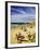 Crowds at the Beach, Torquay, Great Ocean Road, Victoria, Australia-David Wall-Framed Photographic Print