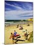 Crowds at the Beach, Torquay, Great Ocean Road, Victoria, Australia-David Wall-Mounted Photographic Print