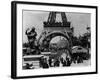 Crowds at The Eiffel Tower-null-Framed Photographic Print