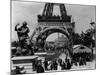 Crowds at The Eiffel Tower-null-Mounted Photographic Print