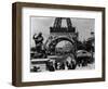 Crowds at The Eiffel Tower-null-Framed Photographic Print