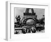 Crowds at The Eiffel Tower-null-Framed Photographic Print