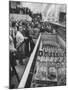 Crowds Checking Out Frozen Foods at the Us Exhibit, During the Poznan Fair-Lisa Larsen-Mounted Photographic Print