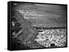 Crowds Filling the Beaches of Coney Island on the Fourth of July-Andreas Feininger-Framed Stretched Canvas