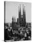 Crowds Gathering Outside the Sagrada Familia Church-Dmitri Kessel-Stretched Canvas