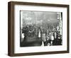 Crowds in Deptford High Street Shopping after Dark, London, 1913-null-Framed Photographic Print