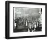 Crowds in Deptford High Street Shopping after Dark, London, 1913-null-Framed Photographic Print