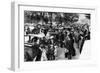 Crowds in Front of the Station, Orsay, Paris, 1931-Ernest Flammarion-Framed Giclee Print