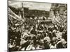 Crowds in Mexico City Celebrate the Nationalization of the Oil Reserves, March 1938-null-Mounted Giclee Print