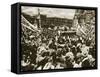 Crowds in Mexico City Celebrate the Nationalization of the Oil Reserves, March 1938-null-Framed Stretched Canvas